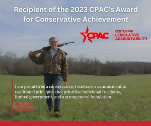 Kevin Crutchfield, NC House, Recipient 2023 CPAC Award for Conservative Achievement